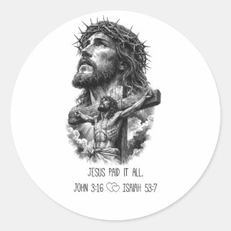 Jesus Gospel Shirt Classic Round Sticker