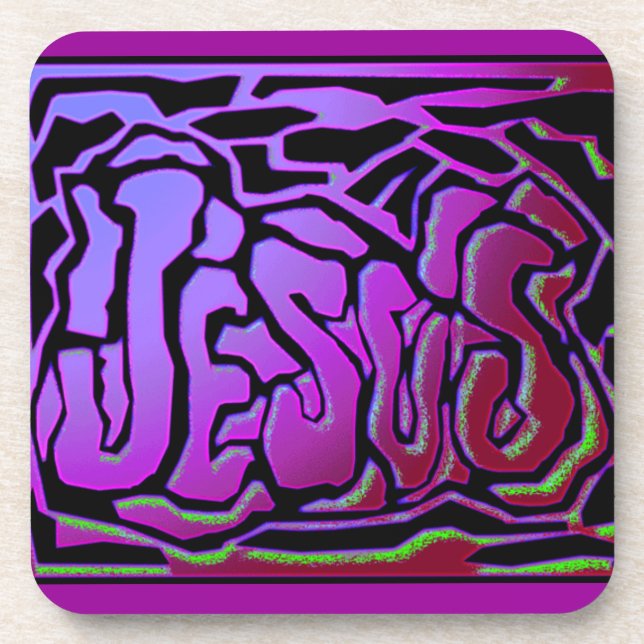 Jesus Graffiti Customize It Beverage Coaster (Front)