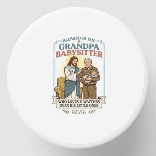 Jesus Grandparents Babysitting Humor Shirt Faith B Mini Candle Favors