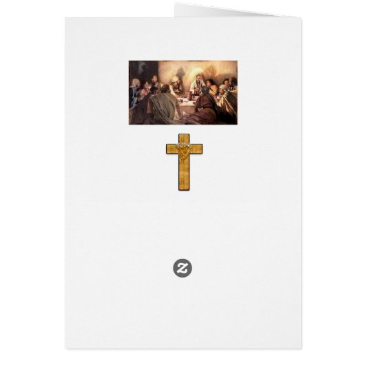 Jesus Greeting Card (Back)