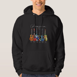 Jesus Guitar Colors God Say You Are Hoodie