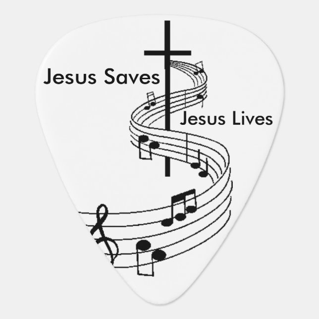 Jesus guitar pick (Front)