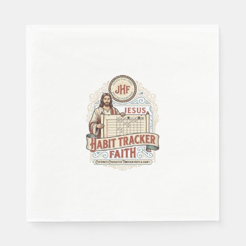 Jesus Habit Tracker Faith Jesus Habit Tracker Chri Napkins