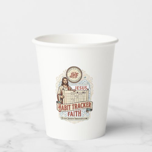 Jesus Habit Tracker Faith Jesus Habit Tracker Chri Paper Cups