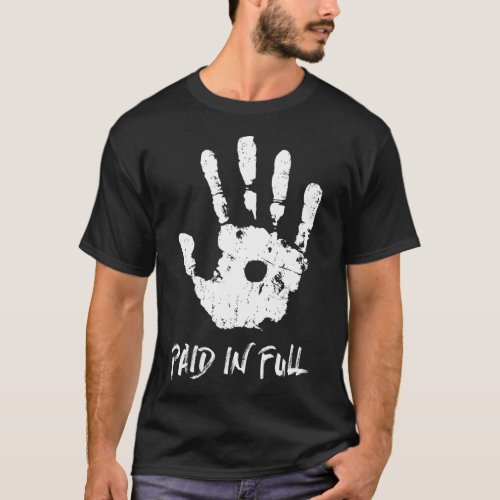 Jesus Hand Print Paid in Full _ Christian Faith T_Shirt