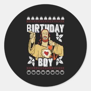 Jesus Happy Years Old Birthday See You Soon Classic Round Sticker