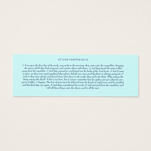 Jesus Has Risen- Book Mark-Quick Scriptures (Back)