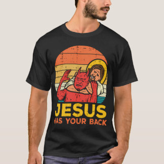 Jesus Has Your Back Jiu Jitsu Christian T-Shirt