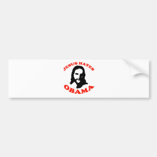 JESUS HATES OBAMA BUMPER STICKER