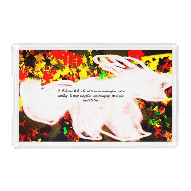 Jesus  have worry and anxious beat down acrylic tray (Front)