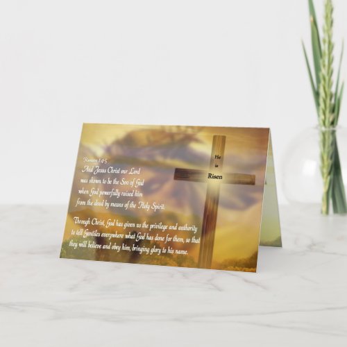Jesus _ He Is Risen _ Easter Holiday Card