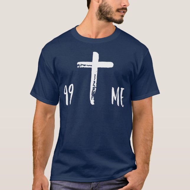 Jesus He Left the 99 Youth Group Christian Faith T-Shirt (Front)