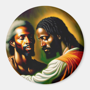 Jesus Heals a Blind Man II Magnet