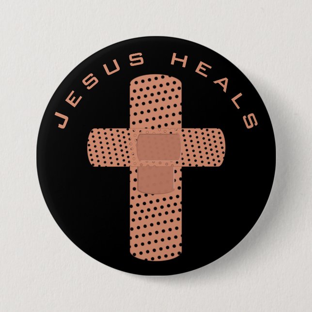 Jesus Heals Button (Front)