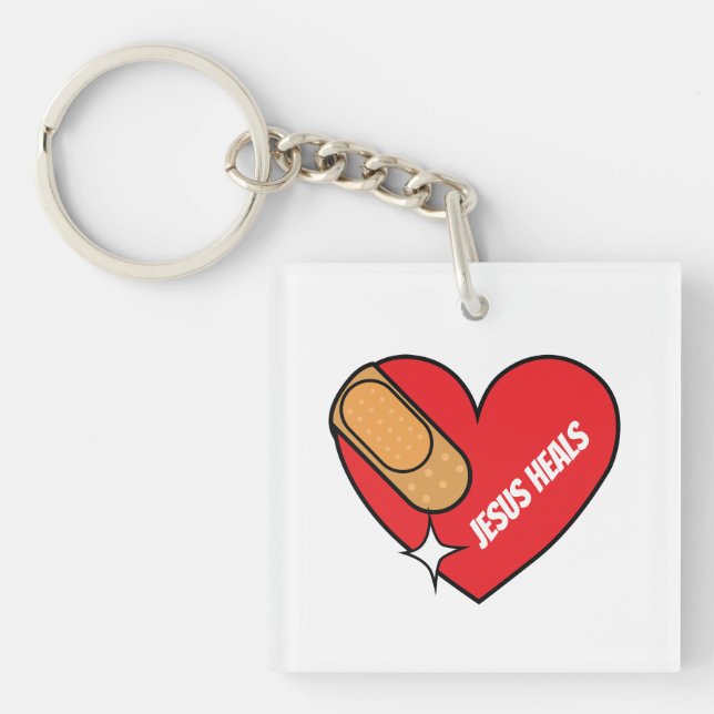 Jesus Heals Keychain (Front)