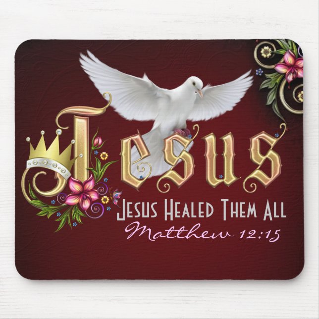 Jesus Heals Mousepad (Front)