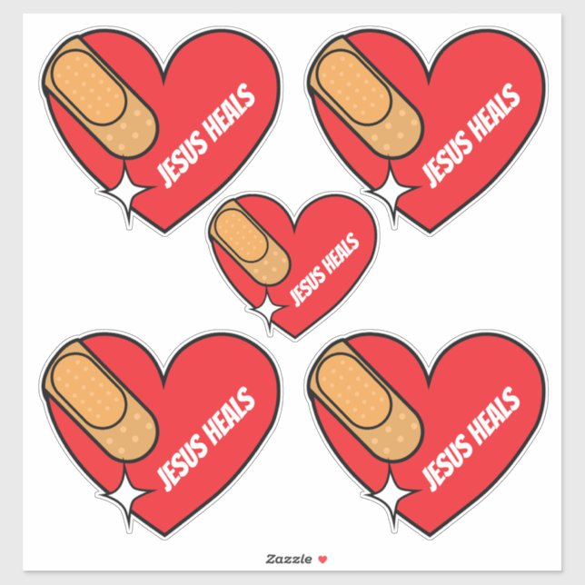 Jesus Heals Sticker (Sheet)