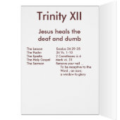 Jesus Heals the Deaf and Dumb Cards (Inside (Left))