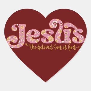 Jesus Heart Sticker