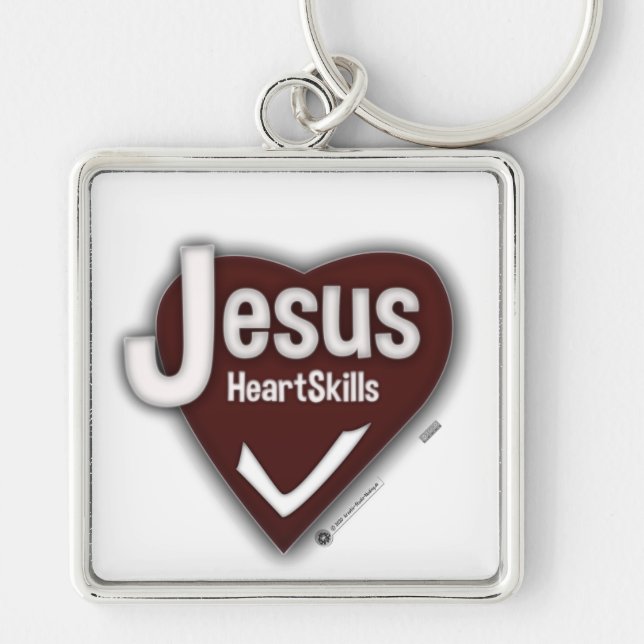 Jesus HeartSkills - Schlüssel zum glücklichen Herz Keychain (Front)
