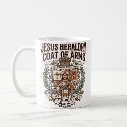 Jesus Heraldry Coat Of Arms Jesus Heraldry Coat Ar Coffee Mug