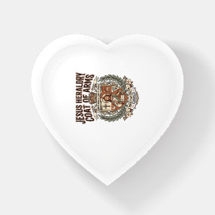 Jesus Heraldry Coat Of Arms Jesus Heraldry Coat Ar Paperweight