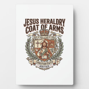 Jesus Heraldry Coat Of Arms Jesus Heraldry Coat Ar Plaque