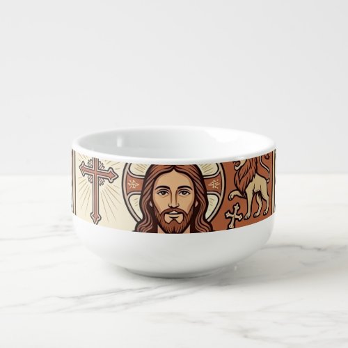 Jesus Heraldry Coat Of Arms Jesus Heraldry Coat Ar Soup Mug