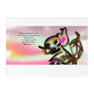 jesus here acrylic print