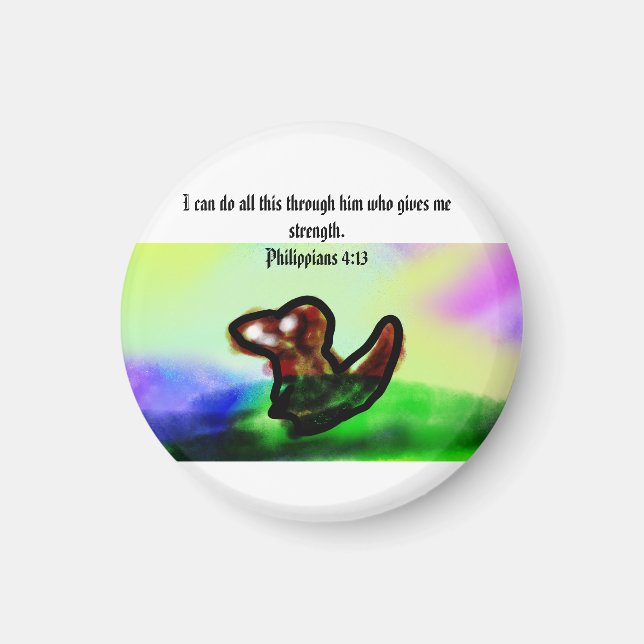 jesus here  magnet (Front)