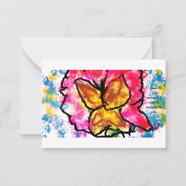 Jesus here  note card (Front)