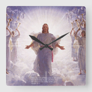 Jesus & his Angels 1 Wall Clock