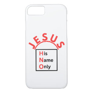 Jesus - His Name Only (New Logo) iPhone 8/7 Case
