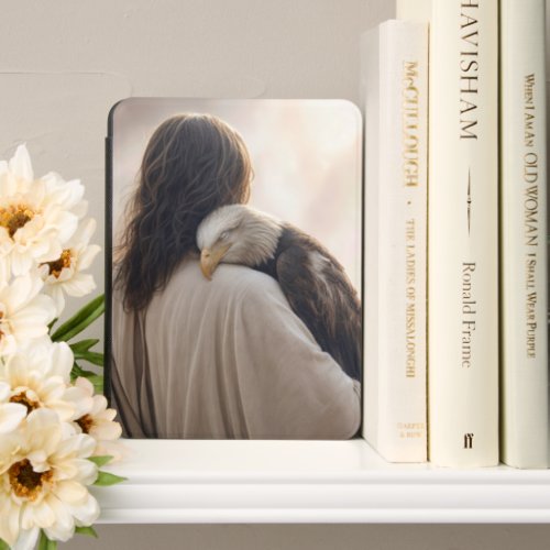 Jesus Holding a Sickly Bald Eagle Kindle Cover