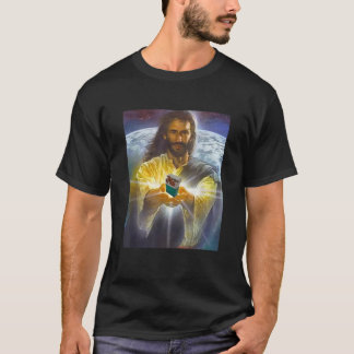 Jesus Holding Cigarettes Funny Jesus Unisex Adults T-Shirt