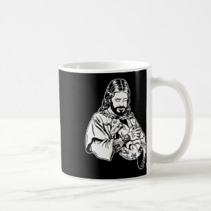 Jesus Holding Goat Baphomet Occult Satanic Tattooe Coffee Mug