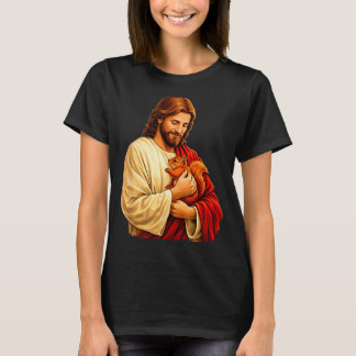 Jesus holding squirrel christian T-Shirt