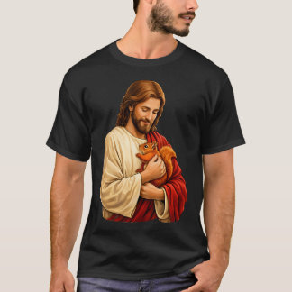 Jesus Holding Squirrel T-Shirt