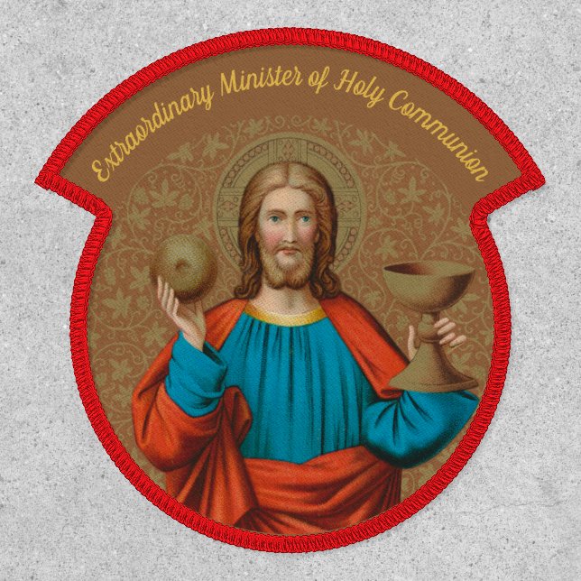 Jesus Holding Up the Eucharist (SNV 050) Patch (Front)