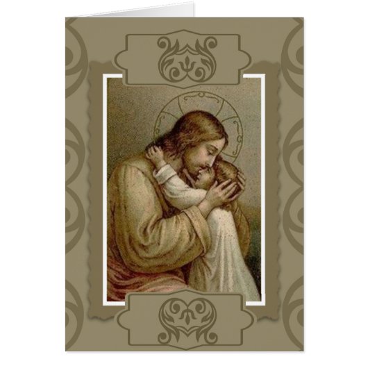 Jesus holding young girl child (Front)