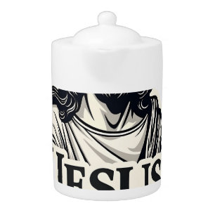 Jesus Holy Name Vintage Engraving Shirt 2 Teapot