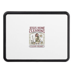 Jesus Home Cleaning Clean Heart Jesus Home Cleanin Hitch Cover