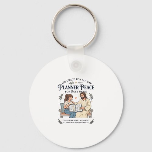 Jesus Homeschool Mom Planner Shirt Faith Based Des Keychain