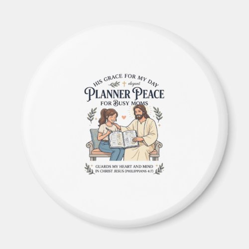 Jesus Homeschool Mom Planner Shirt Faith Based Des Magnet