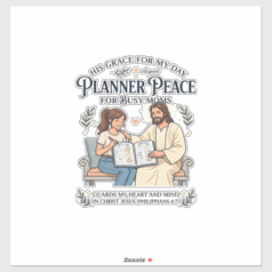 Jesus Homeschool Mom Planner Shirt Faith Based Des Sticker