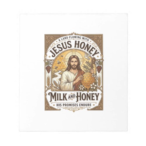 Jesus Honey Milk And Honey Jesus Honey Milk Honey Notepad