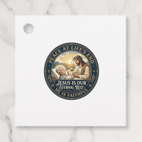 Jesus Hospice End Of Life Comfort Shirt Christian  Favor Tags