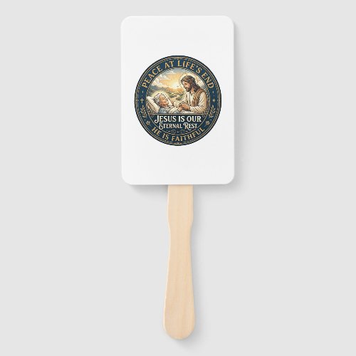 Jesus Hospice End Of Life Comfort Shirt Christian  Hand Fan