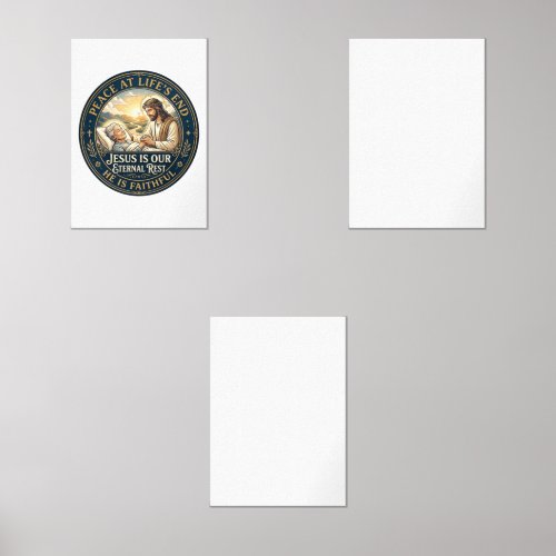 Jesus Hospice End Of Life Comfort Shirt Christian  Wall Art Sets
