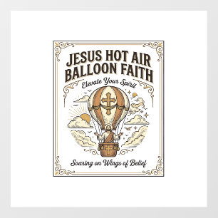 Jesus Hot Air Balloon Faith Jesus Hot Air Balloon Floor Decals